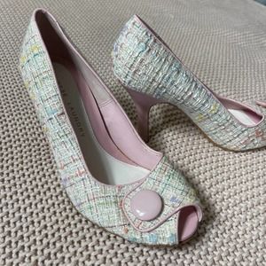 Chinese Laundry Pink Peep Toe High Heel Shoe Size 8M
